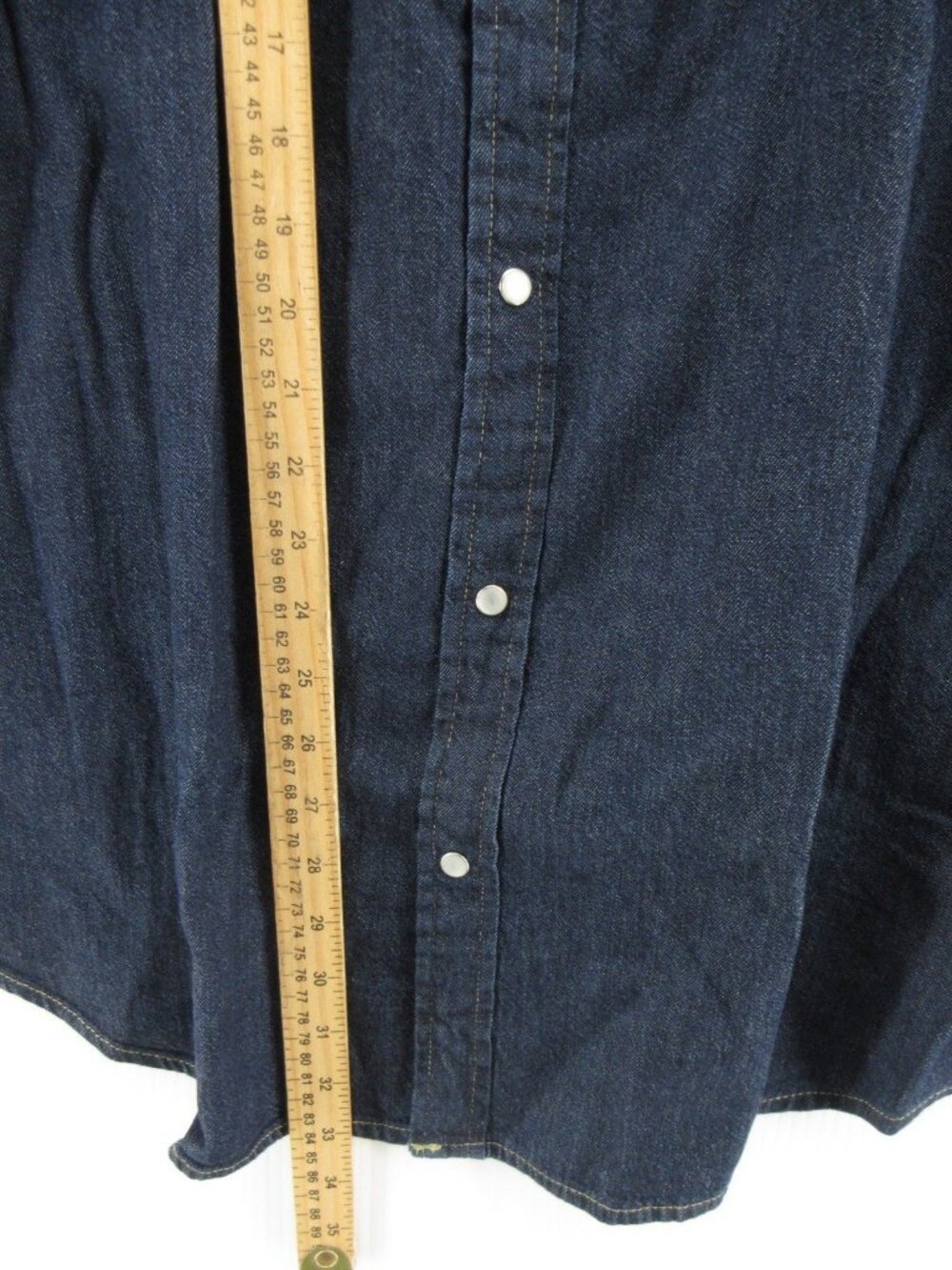 Levis Shirt XXXL Western Pearl Snap Red Tab Denim Cowboy Rodeo NEW - Picture 5 of 16
